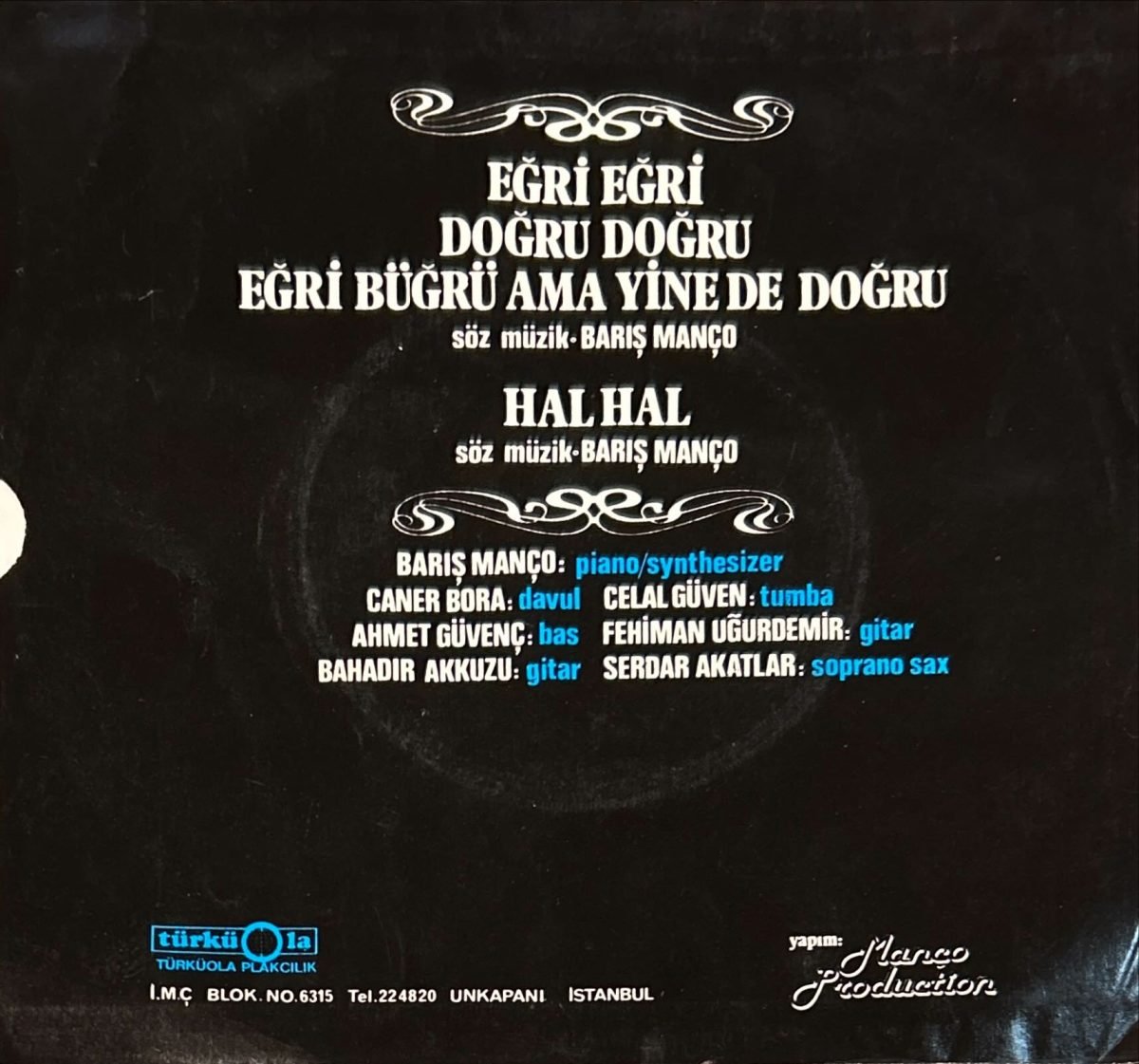 Barış Manço & Kurtalan Ekspres – Hal Hal 45lik Plak - Görsel 2