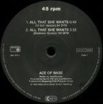 Ace Of Base – All That She Wants 12" Maxi Single Plak - Görsel 3