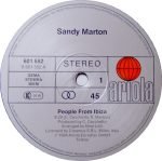 Sandy Marton – People From Ibiza 12" Maxi Single Plak - Görsel 3