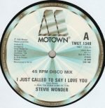 Stevie Wonder – I Just Called To Say I Love You 12" Maxi Single Plak - Görsel 3