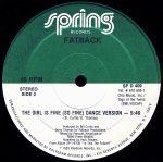 Fatback – The Girl Is Fine (So Fine) 12" Maxi Single Plak - Görsel 2