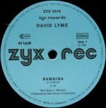 David Lyme – Bambina 12" Maxi Single Plak - Görsel 3
