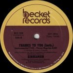 Sinnamon – Thanks To You 12" Maxi Single Plak - Görsel 2