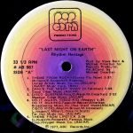 Rhythm Heritage – Last Night On Earth LP Plak - Görsel 3