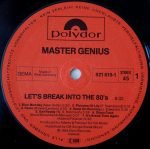 Master Genius – Let's Break Into The 80's 12" Maxi Single Plak (Electro) - Görsel 2