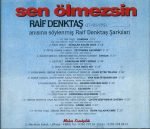 Raif Denktaş - Sen Ölmezsin CD - Görsel 2