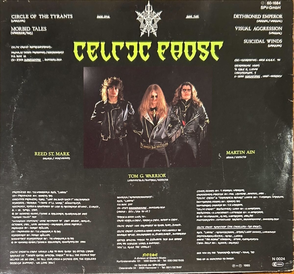 Celtic Frost – Emperor's Return EP Plak - Görsel 2