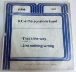 KC & The Sunshine Band – That's The Way / Ain't Nothing Wrong 45lik Plak - Görsel 2