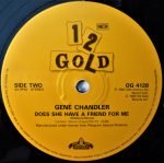 Gene Chandler – Get Down / Does She Have A Friend For Me 12'' Maxi Single Plak - Görsel 4