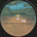 Bohannon – Let's Start II Dance Again 12'' Maxi Single Plak - Görsel 2
