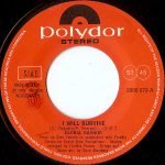 Gloria Gaynor – I Will Survive 45lik Plak - Görsel 3