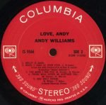 Andy Williams – Love, Andy LP Plak - Görsel 4