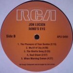 Jon Lucien – Mind's Eye LP Plak - Görsel 4