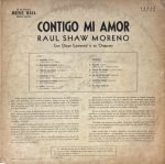 Raúl Shaw Moreno – Contigo Mi Amor LP Plak - Görsel 2