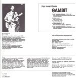 Paul Vincent Gunia – Gambit / Der Schneemann LP Plak - Görsel 3