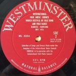 International Folk Music Council – World Festival Of Folk Song And Folk Dance LP Plak - Görsel 2