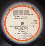 John Cale – Sabotage/Live LP Plak - Görsel 3