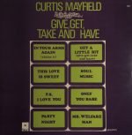 Curtis Mayfield – Give, Get, Take And Have LP Plak - Görsel 2