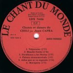 Juan Capra – Chant & Danses ∣ Chili LP Plak - Görsel 3
