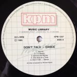 Richard Myhill – Don't Talk - Dance LP Plak (Library) - Görsel 3