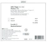 John Cage - Ensemble 13, Manfred Reichert – Thirteen CD - Görsel 2