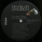Earl Thomas Conley – Etc. Too Many Times LP Plak - Görsel 3