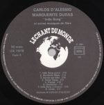 Carlos D'Alessio / Marguerite Duras – India Song Et Autres Musiques De Films LP Plak - Görsel 2