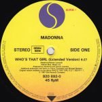 Madonna – Who's That Girl (Extended Version) 12" Maxi Single Plak - Görsel 3