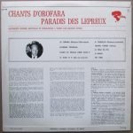 Les Lépreux D'Orofara – Chants D'Orofara, Paradis Des Lépreux LP Plak - Görsel 2