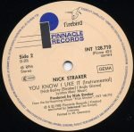 Nick Straker – You Know I Like It 12" Maxi Single Plak - Görsel 3