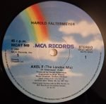 Harold Faltermeyer – Axel F (The London Mix) 12'' Maxi Single Plak - Görsel 3