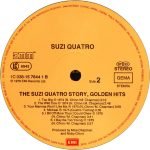 Suzi Quatro – The Suzi Quatro Story - 12 Golden Hits LP Plak - Görsel 4