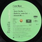 Rozalla – I Love Music 12" Maxi Single Plak (Early House) - Görsel 3