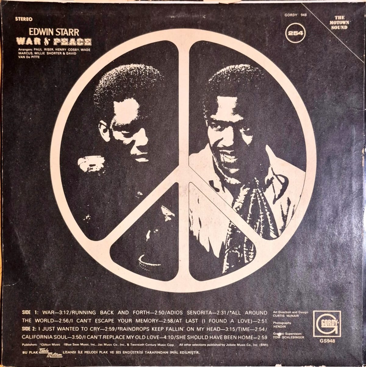 Edwin Starr – War And Peace LP Plak - Görsel 2