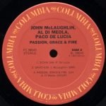 John McLaughlin, Al Di Meola, Paco De Lucía – Passion, Grace & Fire LP Plak - Görsel 5