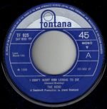 The Herd – I Don't Want Our Loving To Die 45lik Plak