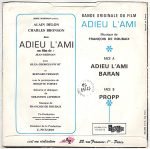 François De Roubaix ‎– Adieu L'Ami 45lik Plak - Görsel 2