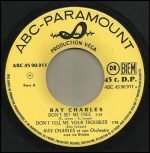 Ray Charles – Don't Set Me Free 45lik Plak - Görsel 3