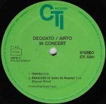 Deodato - Airto – In Concert LP Plak - Görsel 4