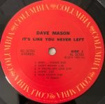 Dave Mason – It's Like You Never Left LP Plak - Görsel 5