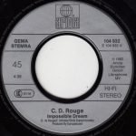 C.D. Rouge – Impossible Dream / Lonely Mr. Blue 45lik Plak - Görsel 3