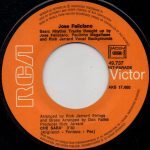 Jose Feliciano – Che Sarà / Shake A Hand 45lik Plak - Görsel 3
