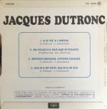 Jacques Dutronc – A La Vie, A L'amour 45lik Plak - Görsel 2