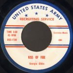 Georgia Gibbs / Buddy Clark – Kiss Of Fire 45lik Plak (US Army Reklam)