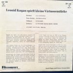 Leonid Kogan – Spielt kleine Virtuosenstücke 45lik Plak - Görsel 2