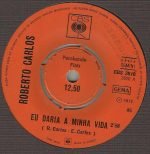 Roberto Carlos – Eu Daria A Minha Vida 45lik Plak - Görsel 2