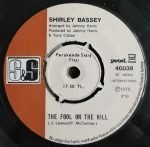 Shirley Bassey – The Fool On The Hill 45lik Plak - Görsel 2