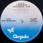 Benatar ‎– Love Is A Battlefield (Special Extended Re·mix) 12" Maxi Single Plak - Görsel 2