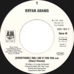 Bryan Adams – (Everything I Do) I Do It For You 45lik Plak - Görsel 3