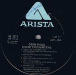 Gene Page – Close Encounters LP Plak - Görsel 5